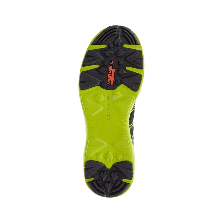 Chaussure de Securite Merrell Fullbench Superlite Alloy Toe Noir/Vert Homme | G.C.SWDD